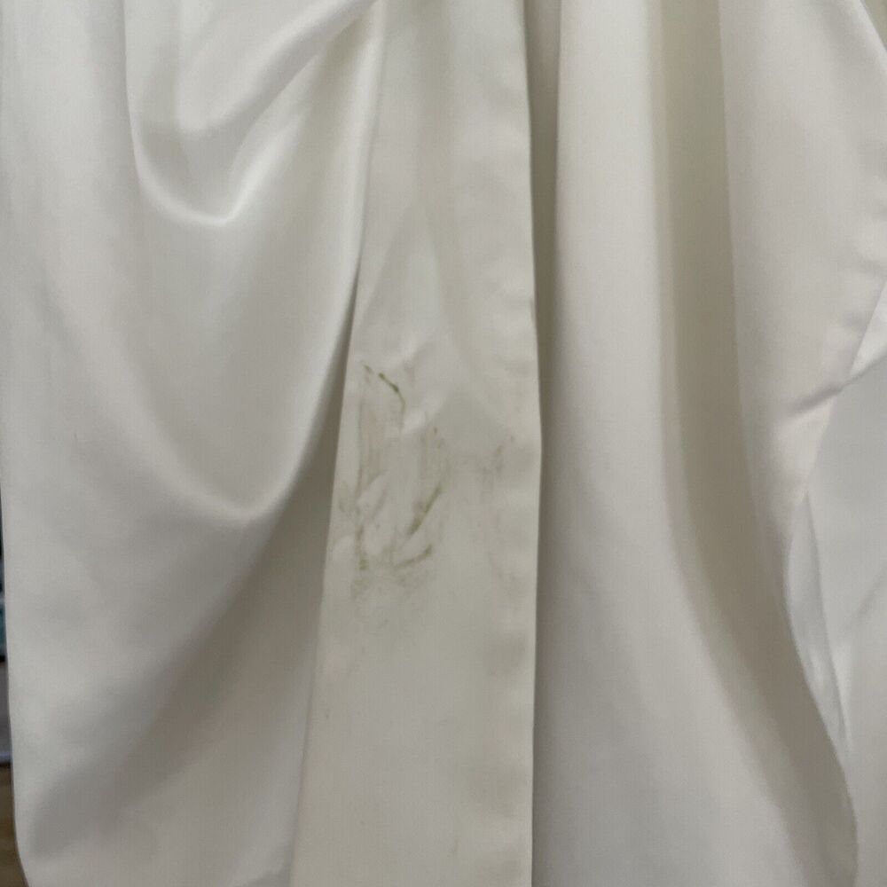 Rotate Birger Christensen Number 31 Bright White Satin Wrap Dress US 6 - Picture 10 of 10